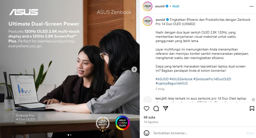 Promotional content example